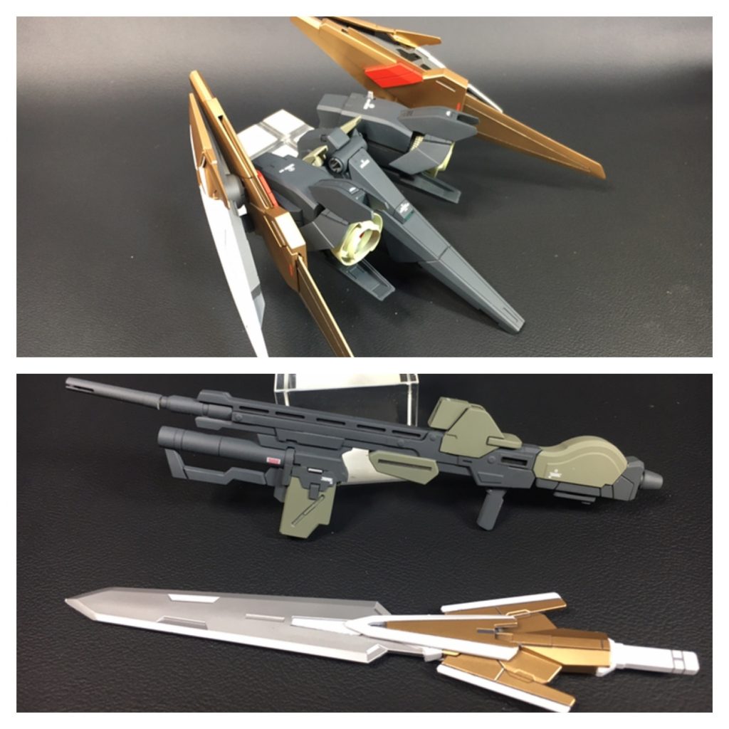 バックパックと武器です
キットパーツの再構成やビルダーズパーツを組み合わせて作ってます