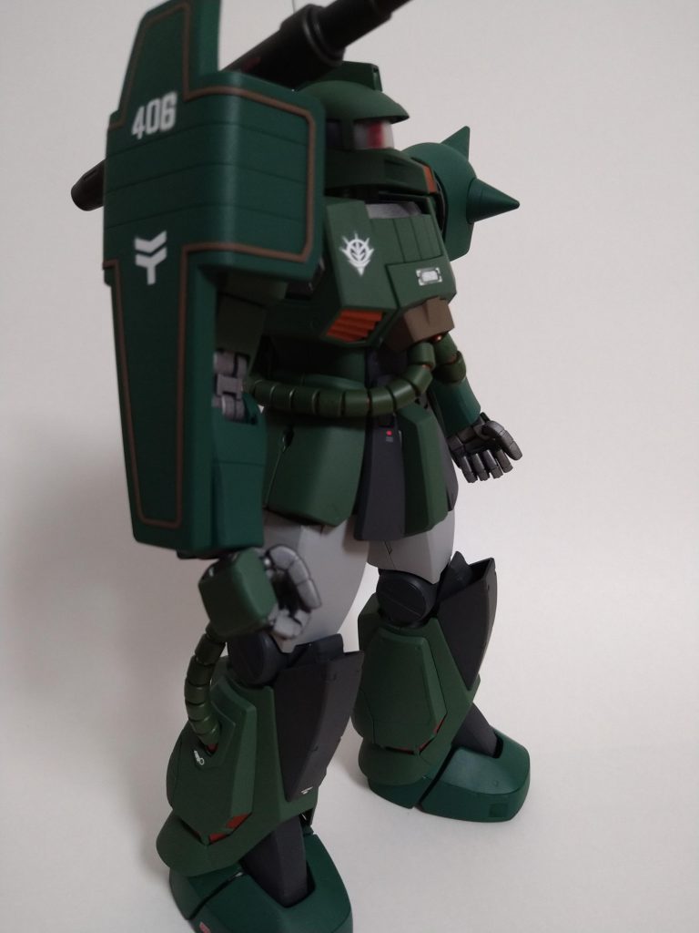 ＭGザクキャノン、カッコ良いです。下半身の強化っぷりが良いです。