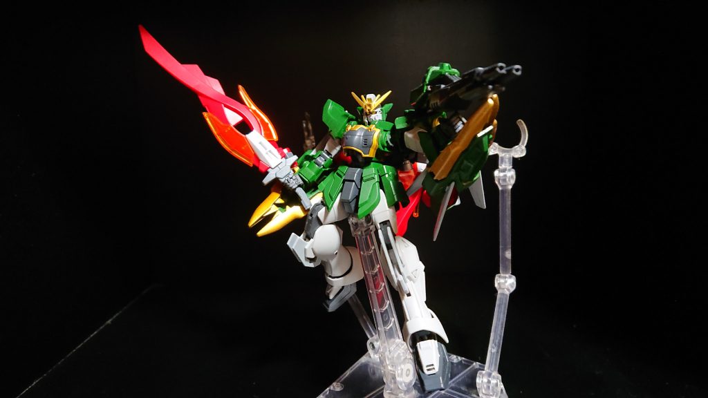 ハイパーカレトヴルッフがいかにも火尖鎗って感じなんで羽にしました
テールビームキャノンも可動