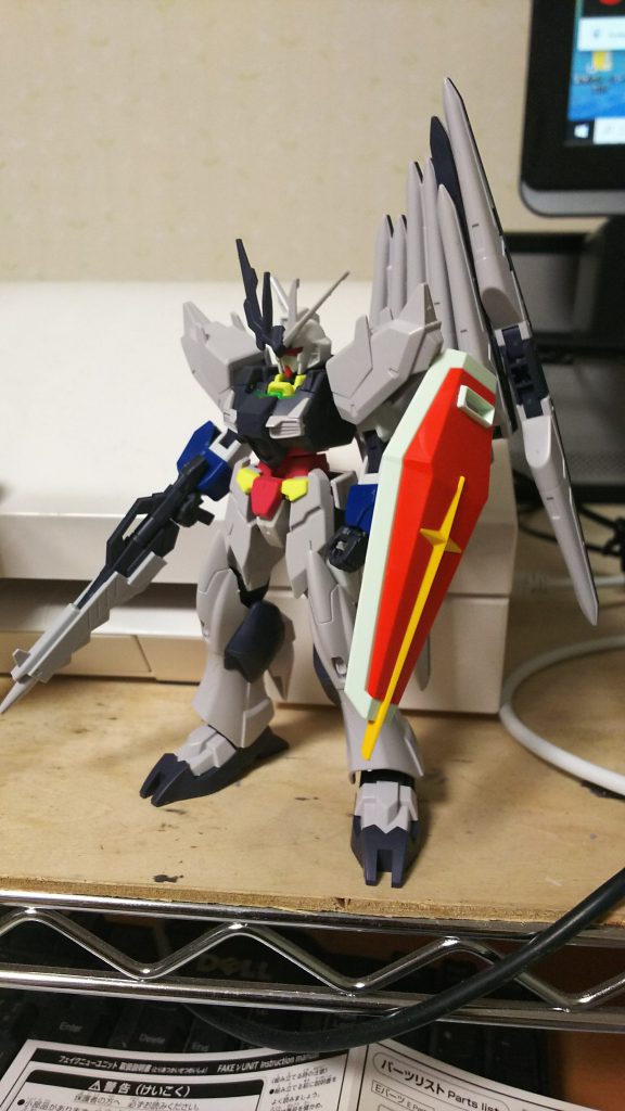 未改造で、とりあえずのパーツを付けた状態です、最初はこの状態で完成させようとしたんですが・・・