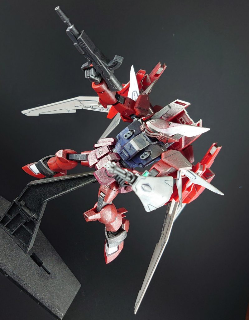 ライフルで狙う