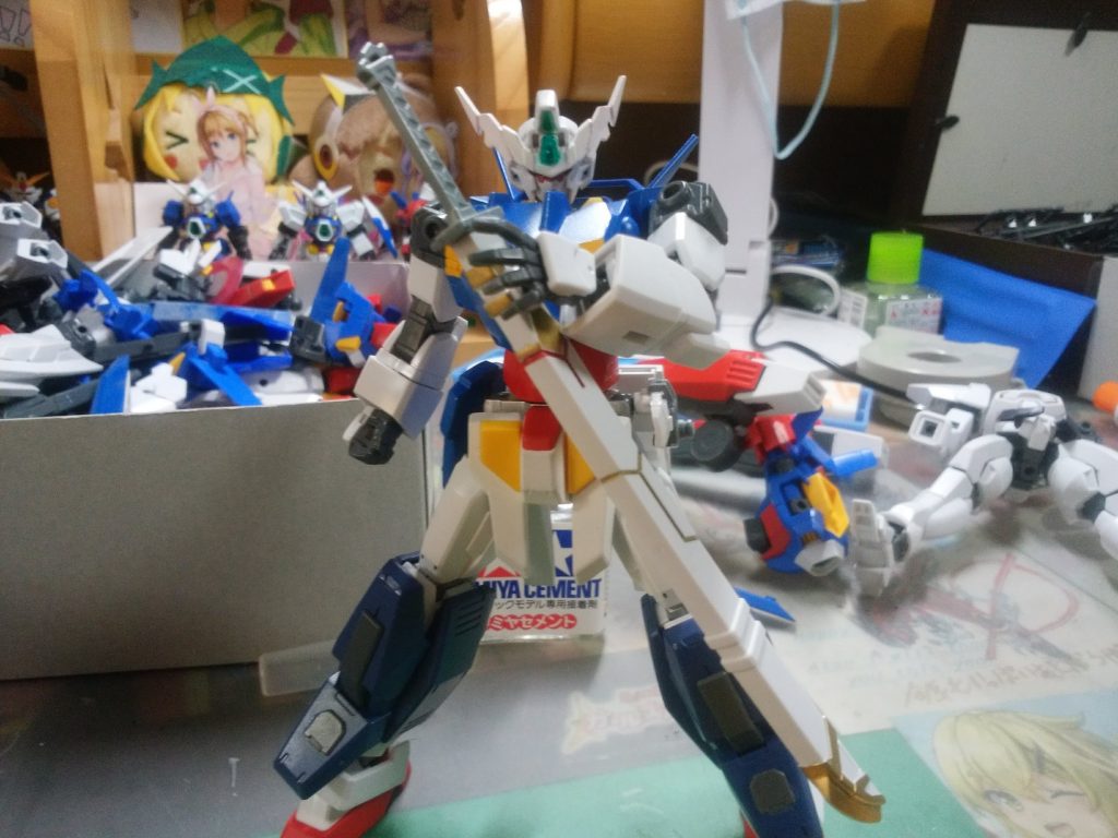 このように平手を改造して持たせられるようにしましたら。