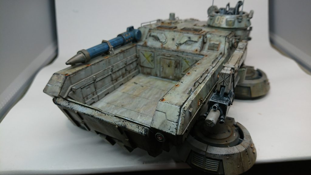 後ろから。錆は少し多めで塗装してます。