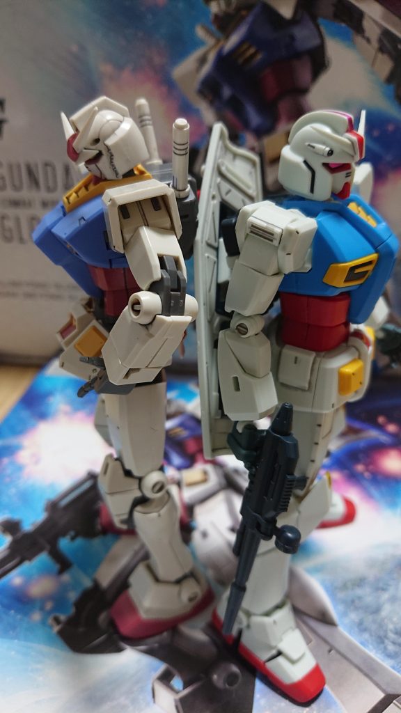 どっちもガンダムだけどどんどん技術が進化してる証。