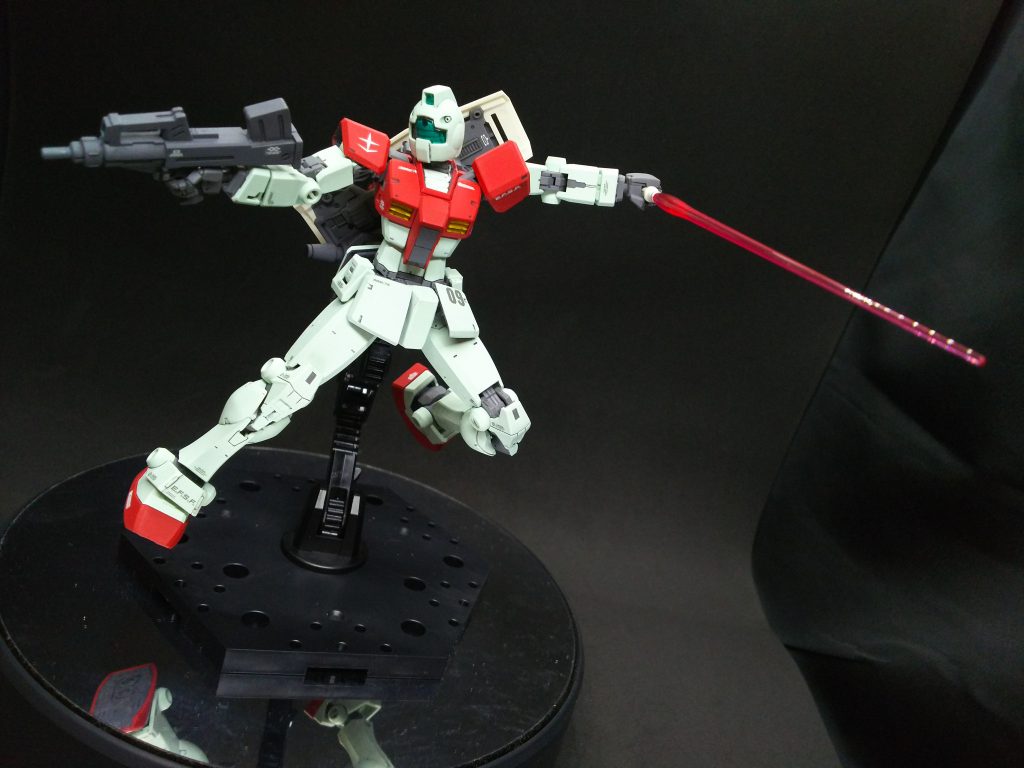 メイン写真の無加工版 ここまで躍動感のあるジムも中々無いので新鮮な1枚です。
素体が良いものなのでブンドドも楽しいです。