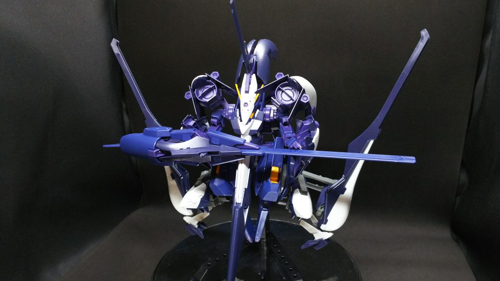 少し引いた1枚
上半身にキハールⅡユニットを装着しているため
ラー形態にしては珍しく下半身にフルドドⅡを装備しています