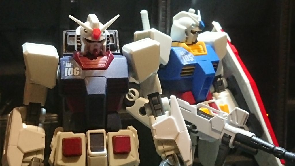 先ずは2体です。
ナンバリングシールは使わずに取っておいた105ダガーのものを使用しています。