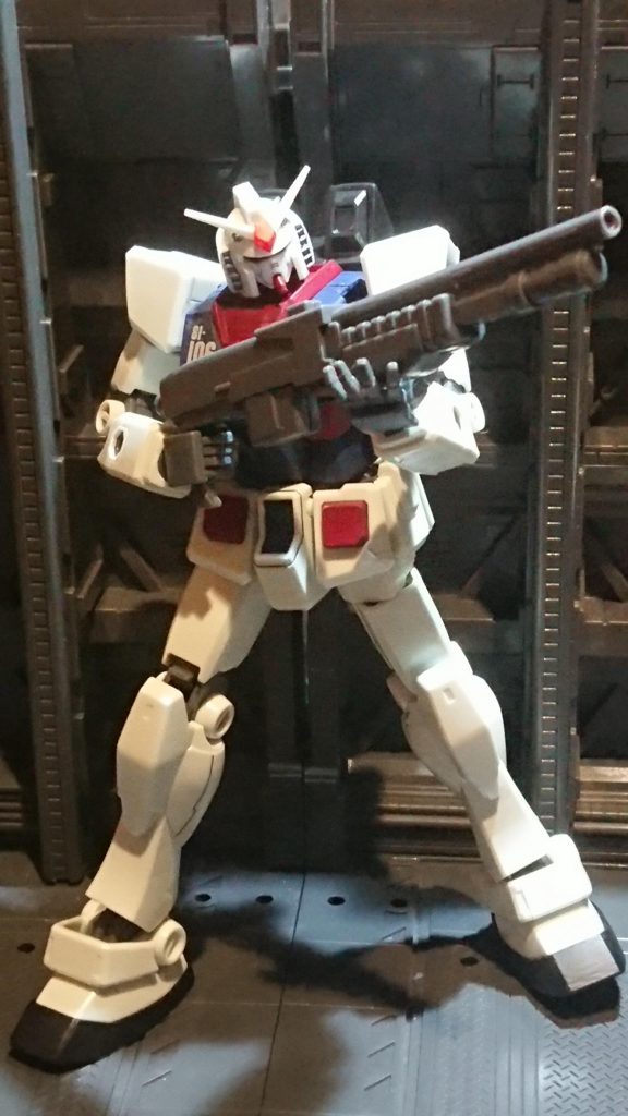 実弾兵器が好きなのでショットガンライフルを装備させました。
コトブキヤのMSGからライフルを使用しました