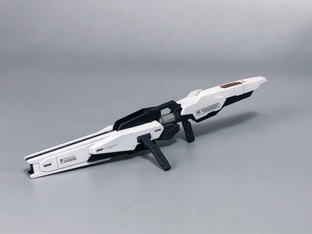 ビームバズーカはヴィートルーウェポンズのものをそのまま使用。カラーアレンジにより専用装備感を出しました。正直純正のビームガトリングより似合うと思っていますw