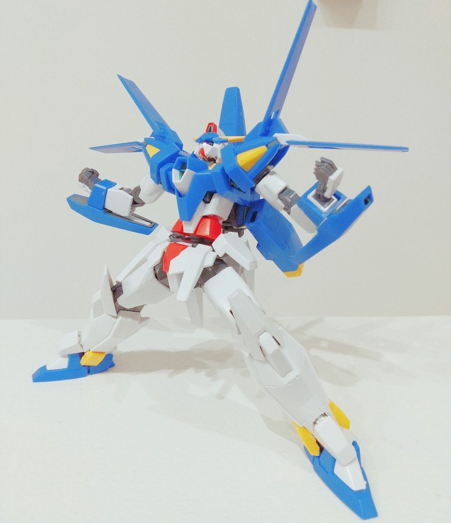 以上。ガンダムAGE-3 ノーマルでした。最近AGEのキットに魅力されています。どのキットも色分け、稼働が本当に素晴らしいですし、値段も安価ですので気になった方はぜひ購入してみてください😊