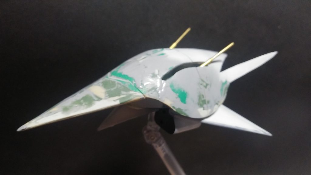 サフ前のカナード無しです。
なんだか龍の頭みたいですね。