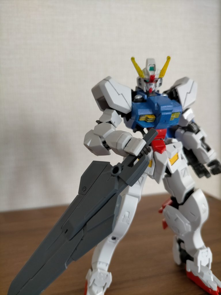 関節がへたるので逆さ持ちです