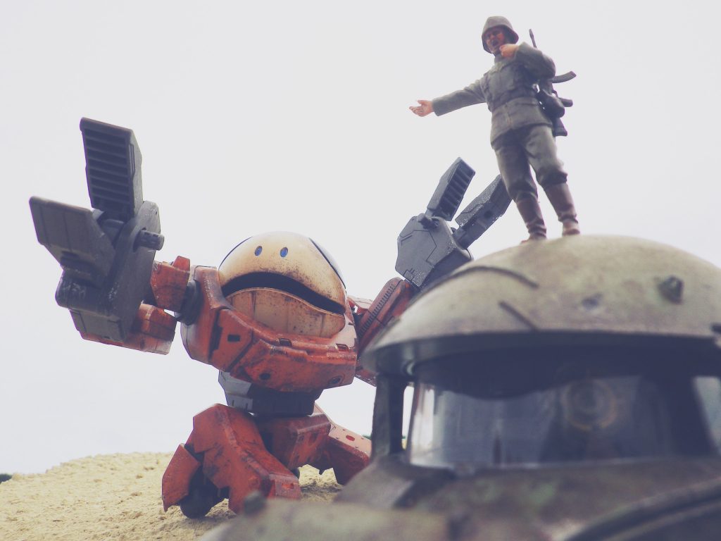 週末モデリングはハロローダーで！パチ組仕上げでどこまでリアルに仕上がるか？–4枚目/制作者：gtarou