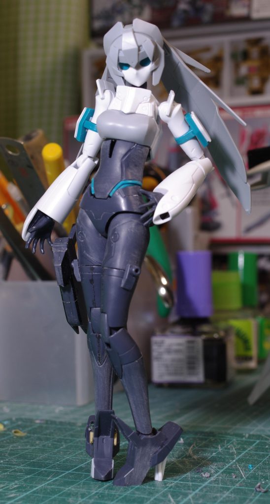 塗装前。このあたりではまだカラーイメージができていませんでした。