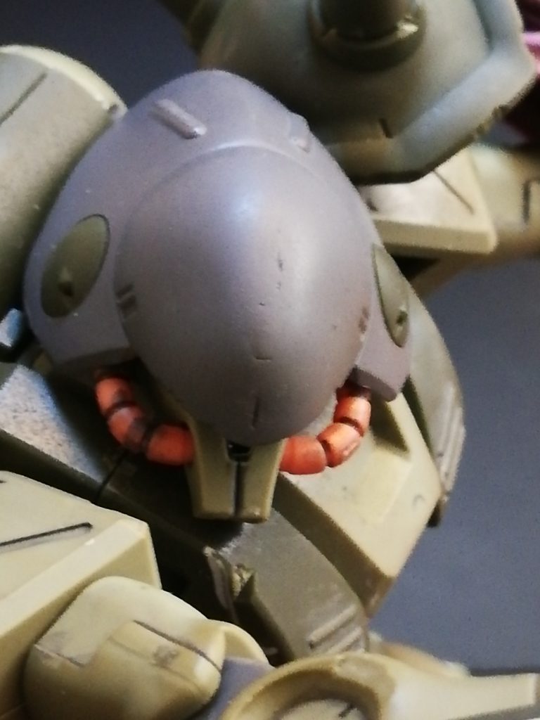 リペアということで角を消し飛ばしパテで埋めときました少し傷が残ってしまいました