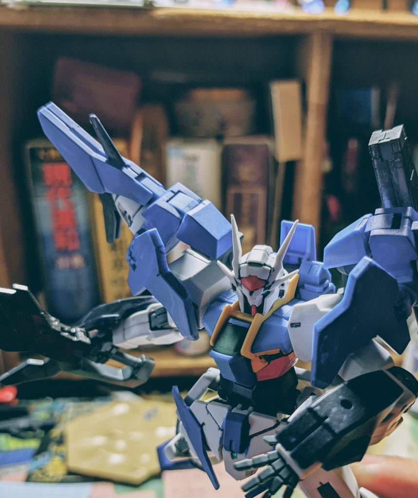 ガンダムOOスカイ目標に飛翔する!!空中にいる敵に向かっていく感じです∠(`・ω・´)ビシッ