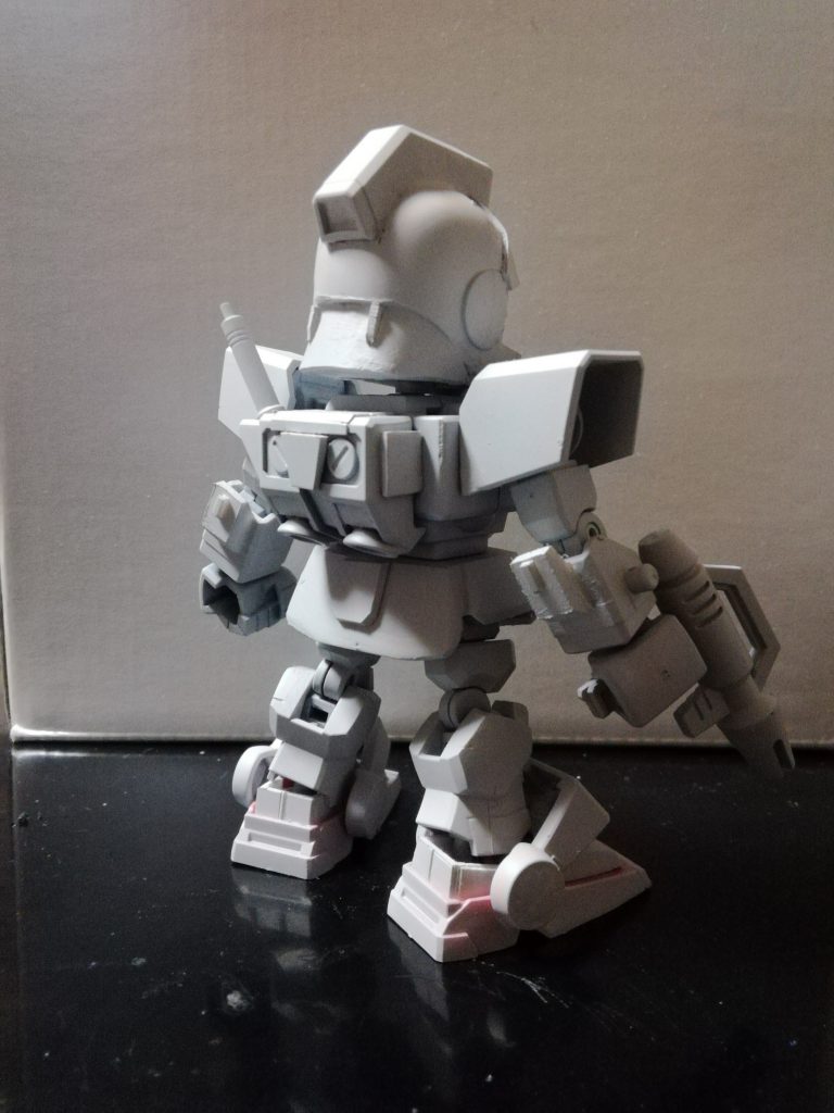 後頭部の形状や、かかとのアーマー設置にも少しこだわってみました♪