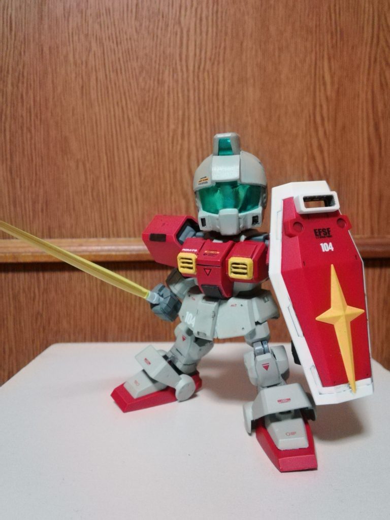 各種デカールは陸戦型から宇宙用に改修されたイメージで配置してみました