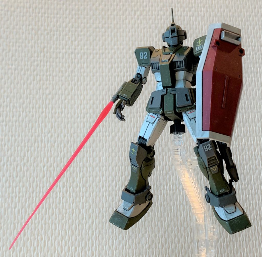 ボックスタイプビームサーベルですが、ポージングが難しいです。刀身も思ったよりすごく長くて、画角に全部入れるのが大変です。