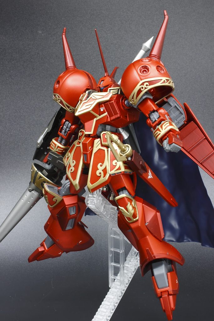 アクションベースにセット。ランサーが長いので、こちらのほうがよりいろいろ動かせます。