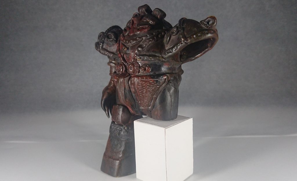 マニューピチ遺跡から発掘された太古の土偶。左腕と左足は発見されなかったようです