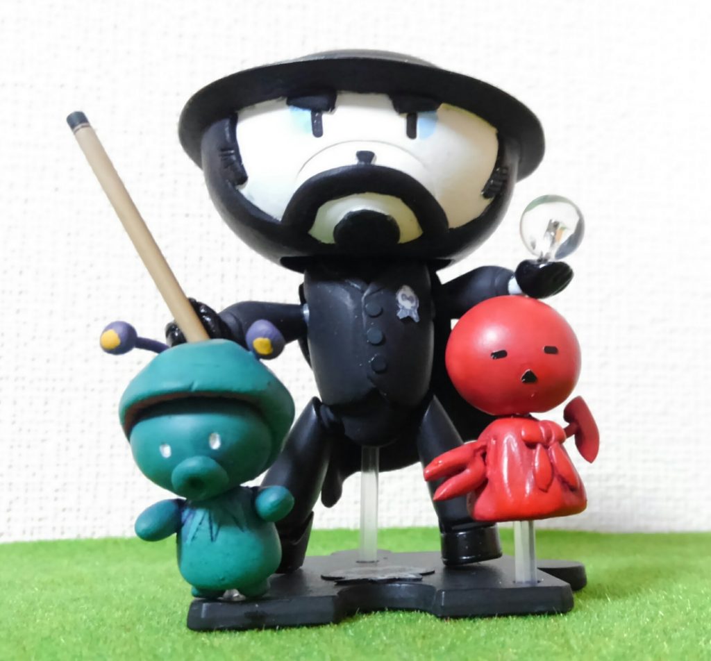 今回のオマケのプチプチブニョッガイとプチプチノーバと一緒に。
「行け！プチプチ円盤生物達よ！！」