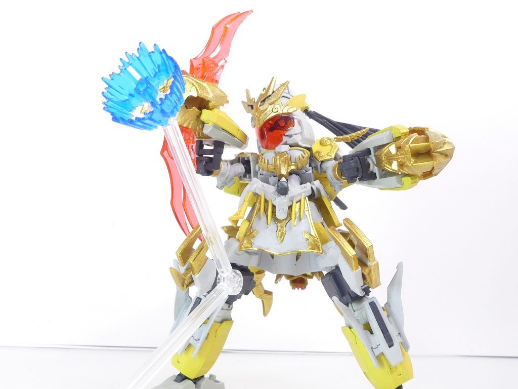 炎皇張飛のパーツと余剰パーツであるノーマル張飛ゴッドのクローで作成。翼となる部分は組み替えて射撃モードへ。