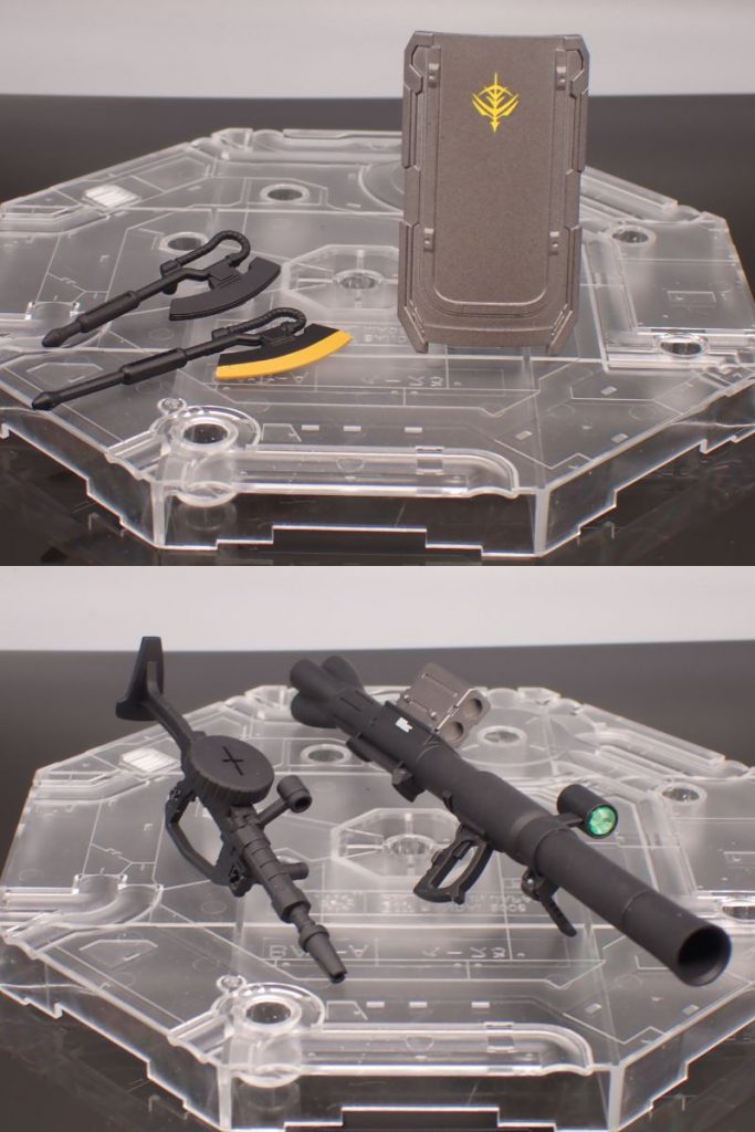 武器たち。ヒートホークは塗り分けしてみた。