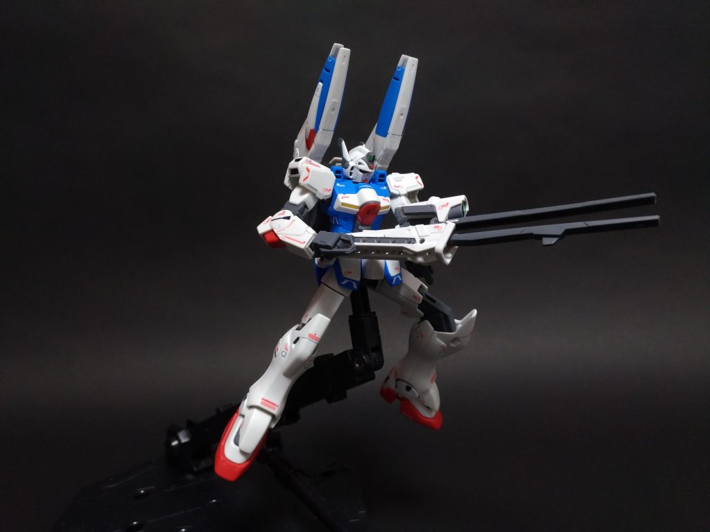 物干し竿両手撃ち