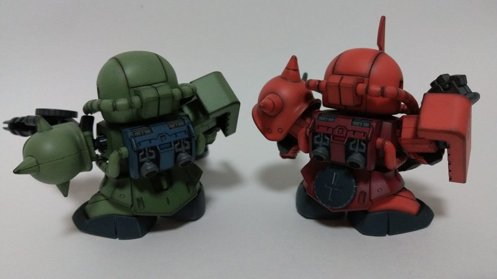 BB戦士ザクⅡ F型とS型–2枚目/制作者：180kun