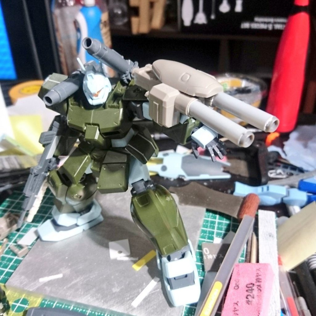 ## ・ダブルビームライフル試作
セイラマスオ氏の作例を参考にダブルビームライフルを試作

AC臭が強かったので…