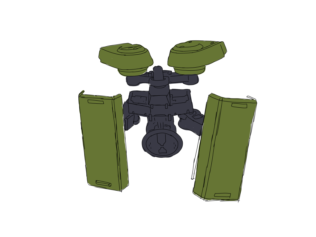 ドローンの初期設定画。こんな感じで制作しましたが、期限に間に合ってよかったです。間違いなく最高傑作。