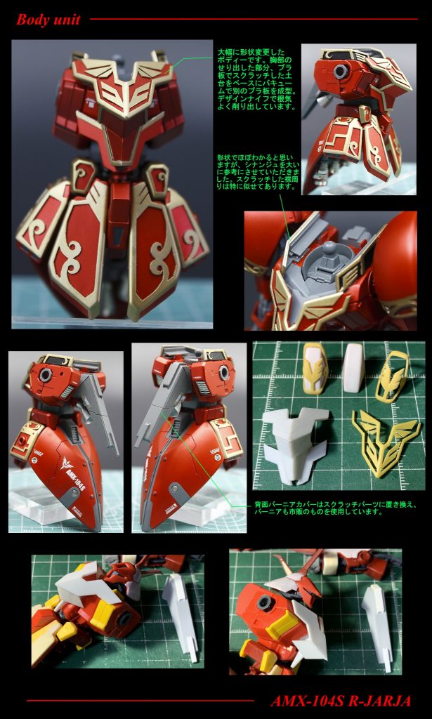 胴体の製作概要です。