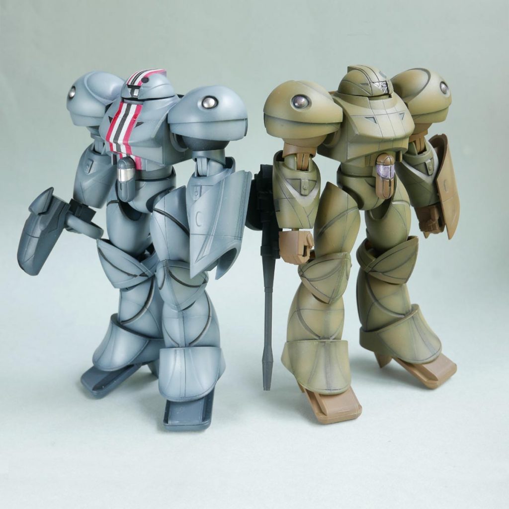 ゴールドとシルバーをダークイエローとジャーマングレーにしてみようというだけ。ジャーマングレーだからってちょっと危なっかしい色に塗っちゃったけど、怒られないかな？