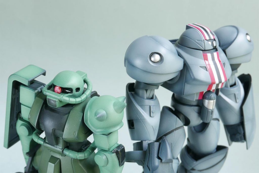 その場で適当に混ぜて作った色のわりに、ちゃんとザクの色をしているじゃないか。