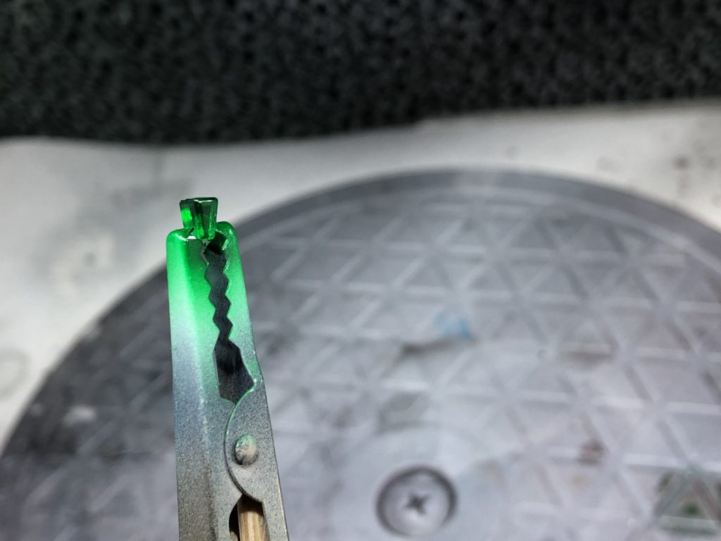 クリアパーツはクリアグリーンで塗装を行いました。ｷﾚｲﾃﾞｽﾈ❗