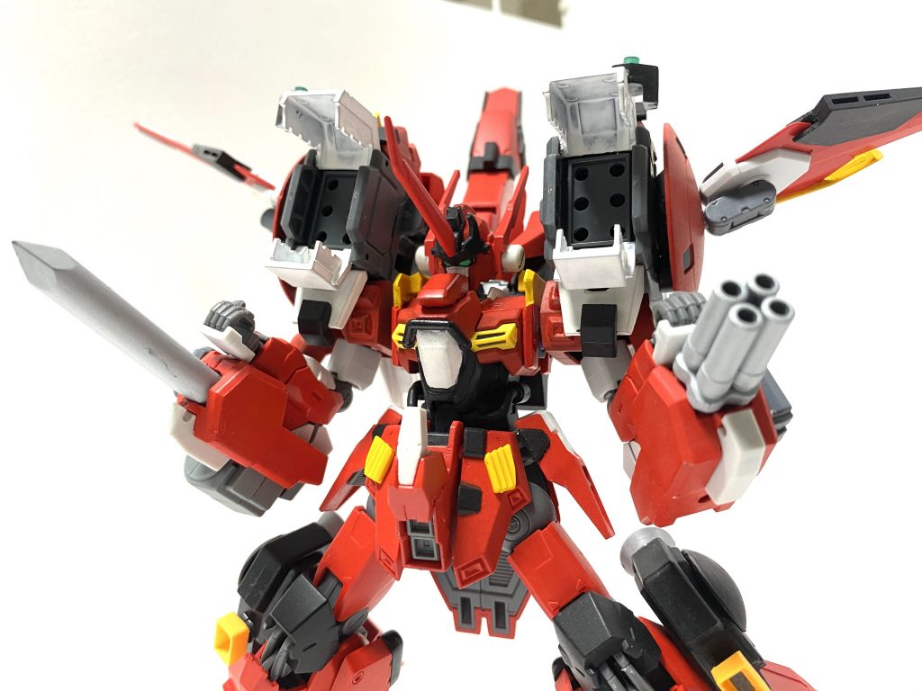 武装面はノータッチですが、可動域は損なわないようにしております