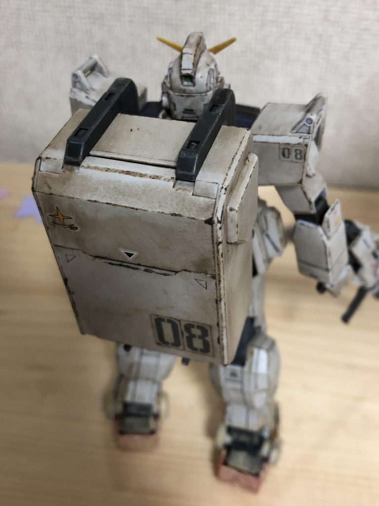 陸戦型ガンダム  素組簡単フィニッシュ ウェザリング仕上げ–4枚目/制作者:みくろ