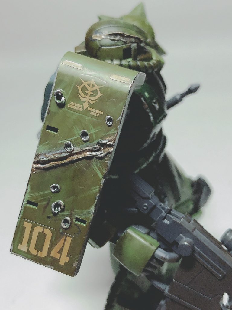 HGザクⅡオリジン版スクラッチ加工–4枚目/制作者：yoshimaru0217