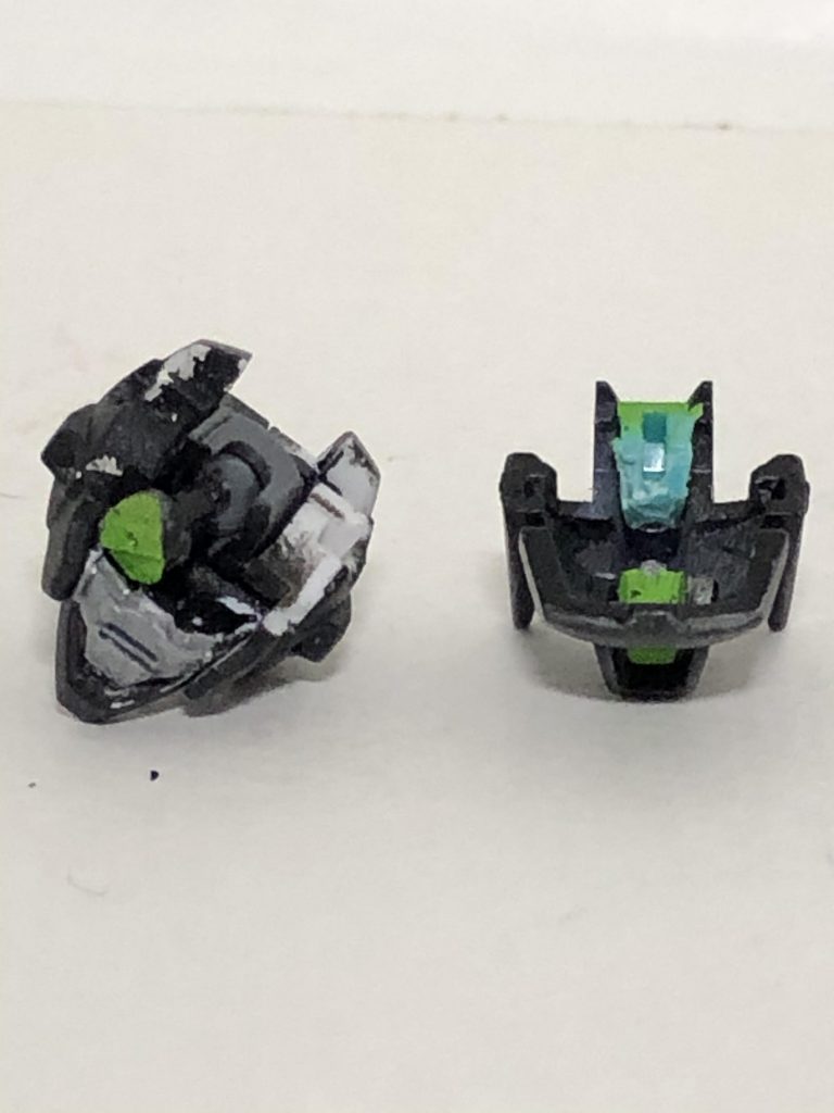今回は頭の中にスペースを作り、ボールデンアームズを仕込んでモノアイにしてみました。こちらも一刀流にした際についでに一つ目化させる練習にと思ったからです