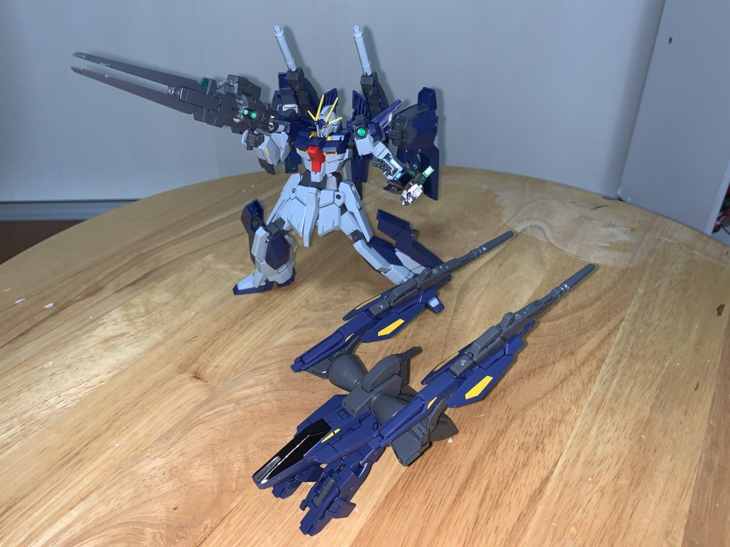 逆にビルドブースターMk-IIを射出した形態です。ちょっと改造して兎みたいなビースト系サポートメカにしてみました。