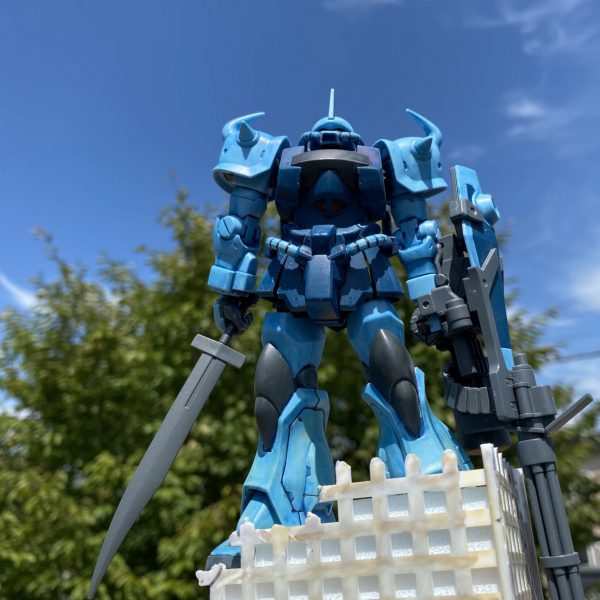 初ジオラマでグフカスタム