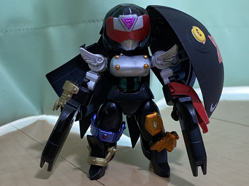 ウォドムの頭部はシールドしても装着可能