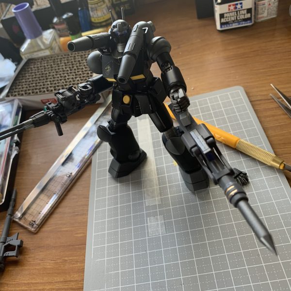やっと完成。ガンキャノン甥っ子機
