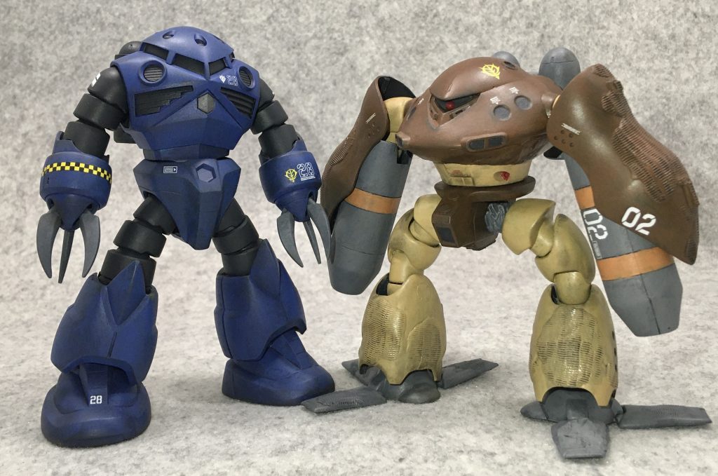 去年作ったハイゴッグと。