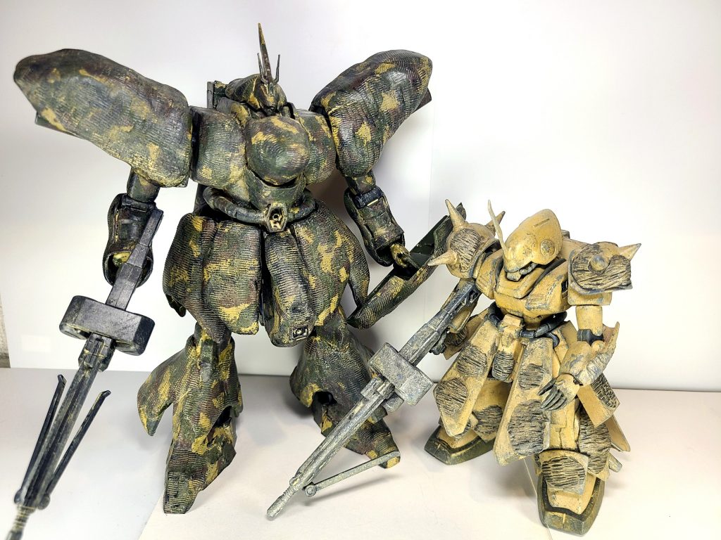 以前製作した同スケールのマラサイと比較。
その大きさが使わるかと思います。