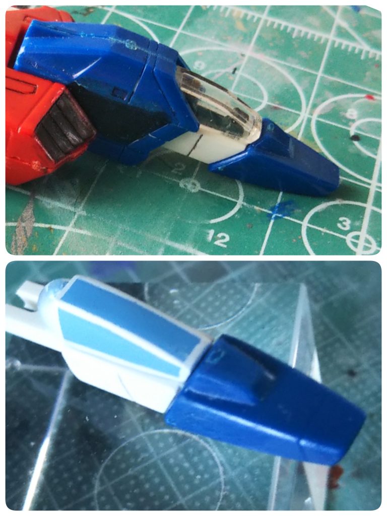 マスキングにて塗り分け