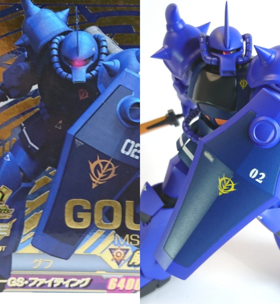 色調とデカールは、アーケードゲーム「ガンダムトライエイジ」の8周年記念で配布されたカードを参考にしてます。ご覧いただきありがとうございました。