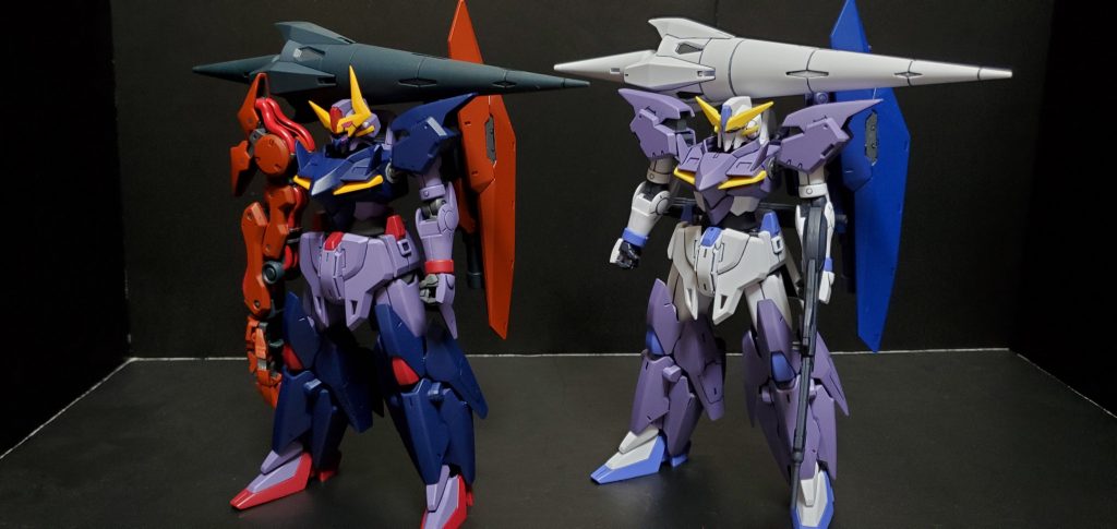 ゼルトザームと比較。成形色、右手、追加の顔パーツの有無で印象がガラリと変わっています。 
悪魔と騎士のようなこの対比がカッコ良すぎですね！
最後までご覧頂きありがとうございました！