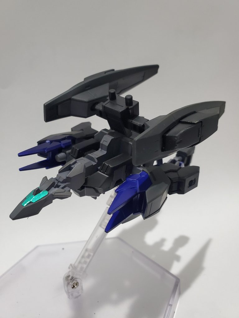 ビシディアンアーマー
コアサイフォス専用の機動力特化型サポートメカになってます
こちらのアーマーもダークなカラーリングをベースにしています